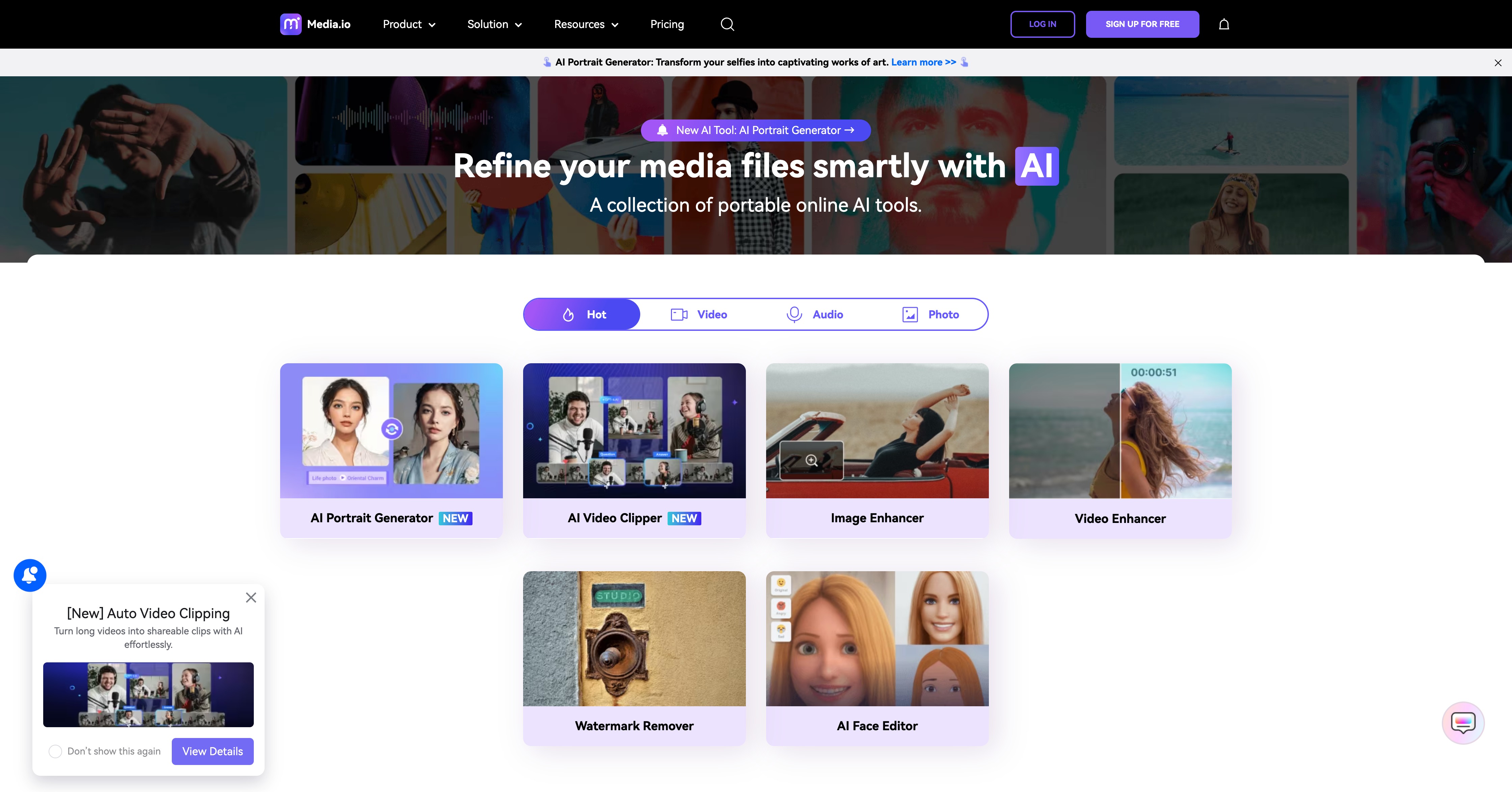 AI Image Sharpener by Media.io