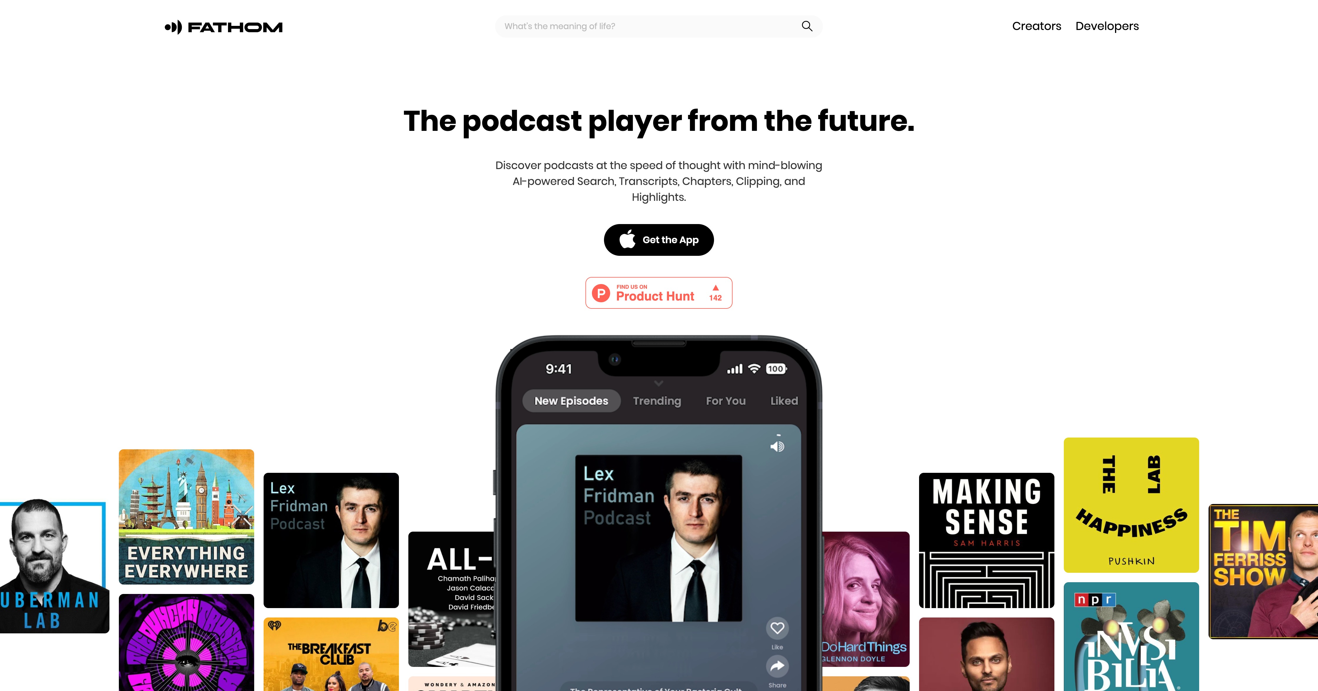 Fathom Podcast Player