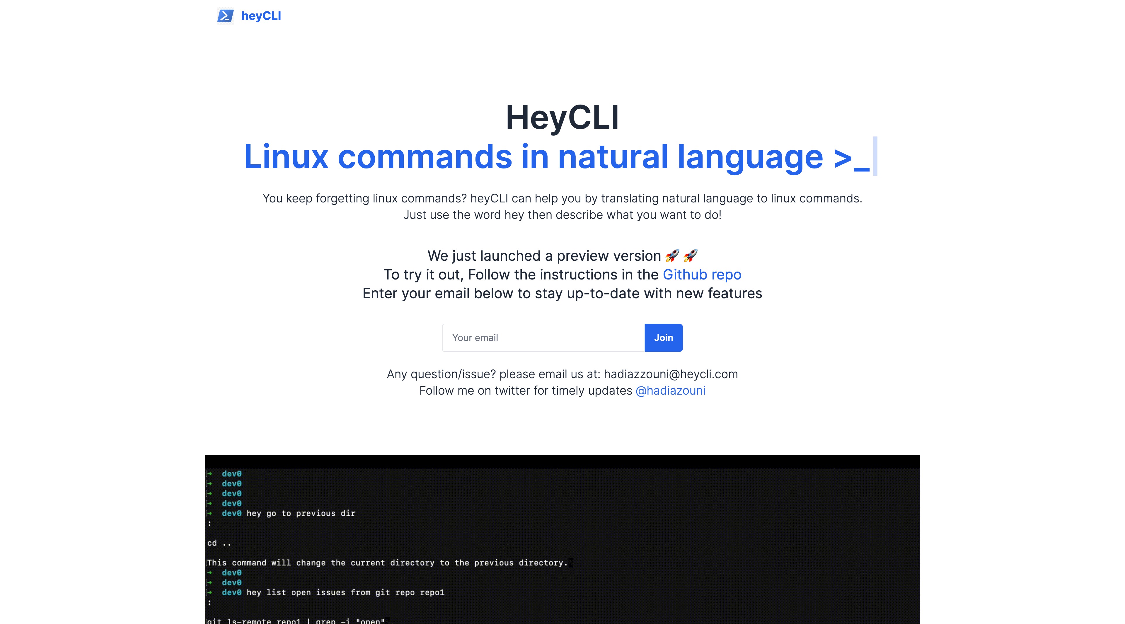 HeyCLI