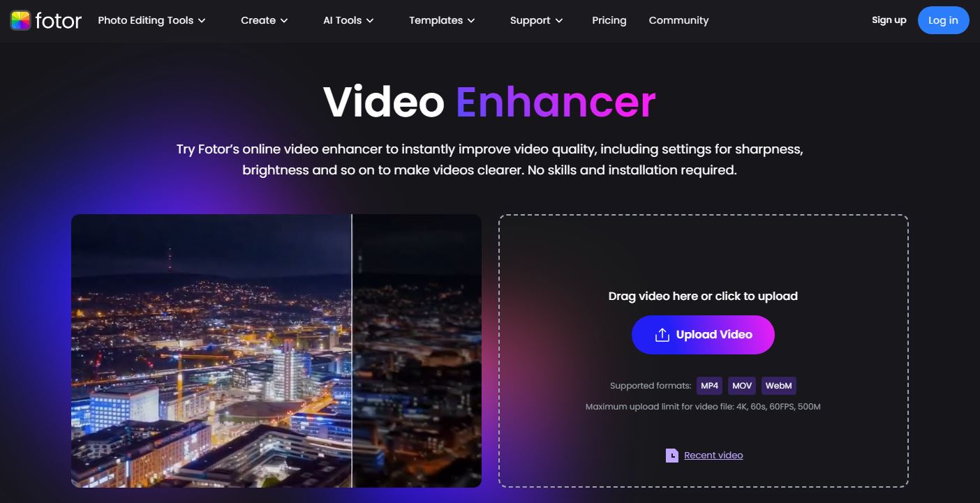 Fotor Video Enhancer