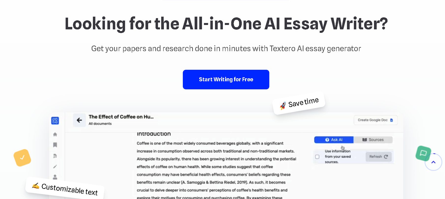 Textero AI Essay Writer