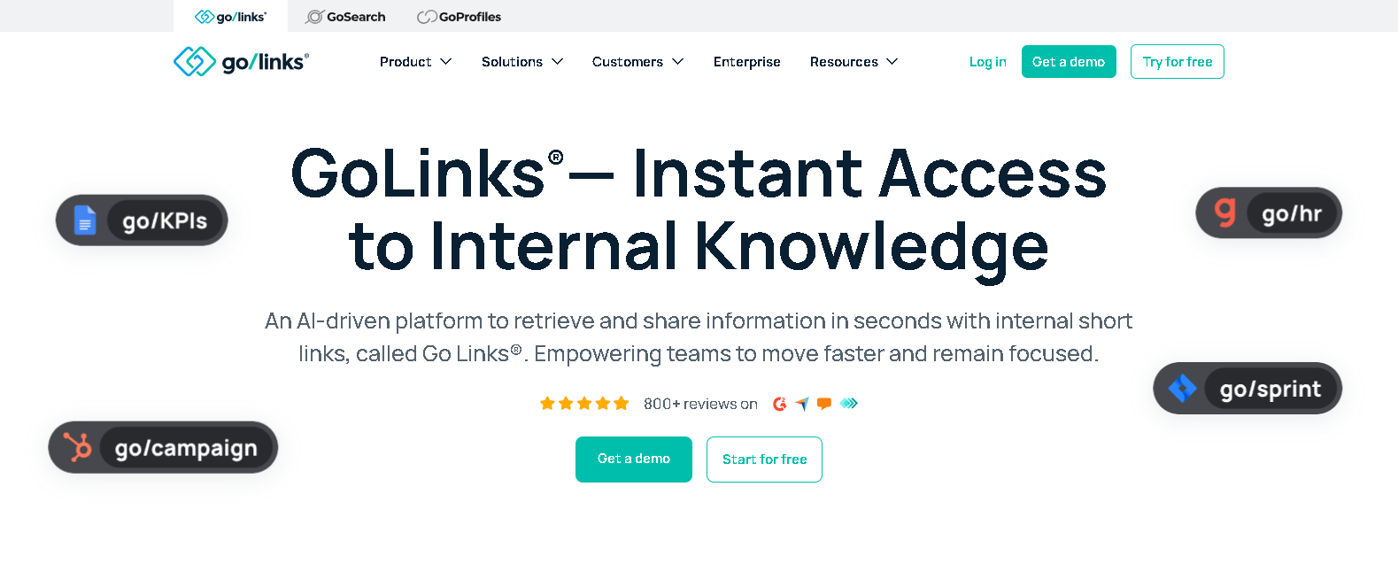 GoLinks Search Powered by ChatGPT