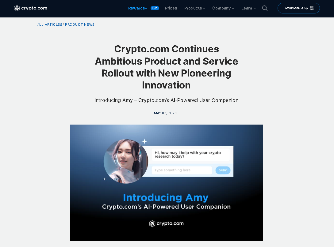 Amy by Crypto.com