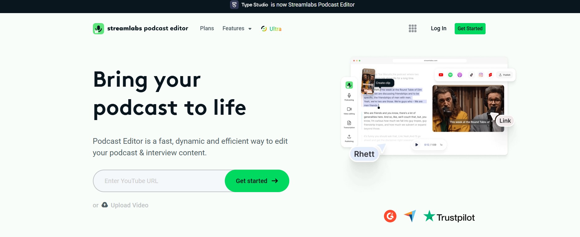 Streamlabs Podcast Editor