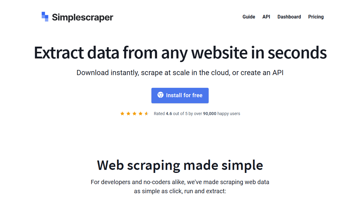 Simplescraper