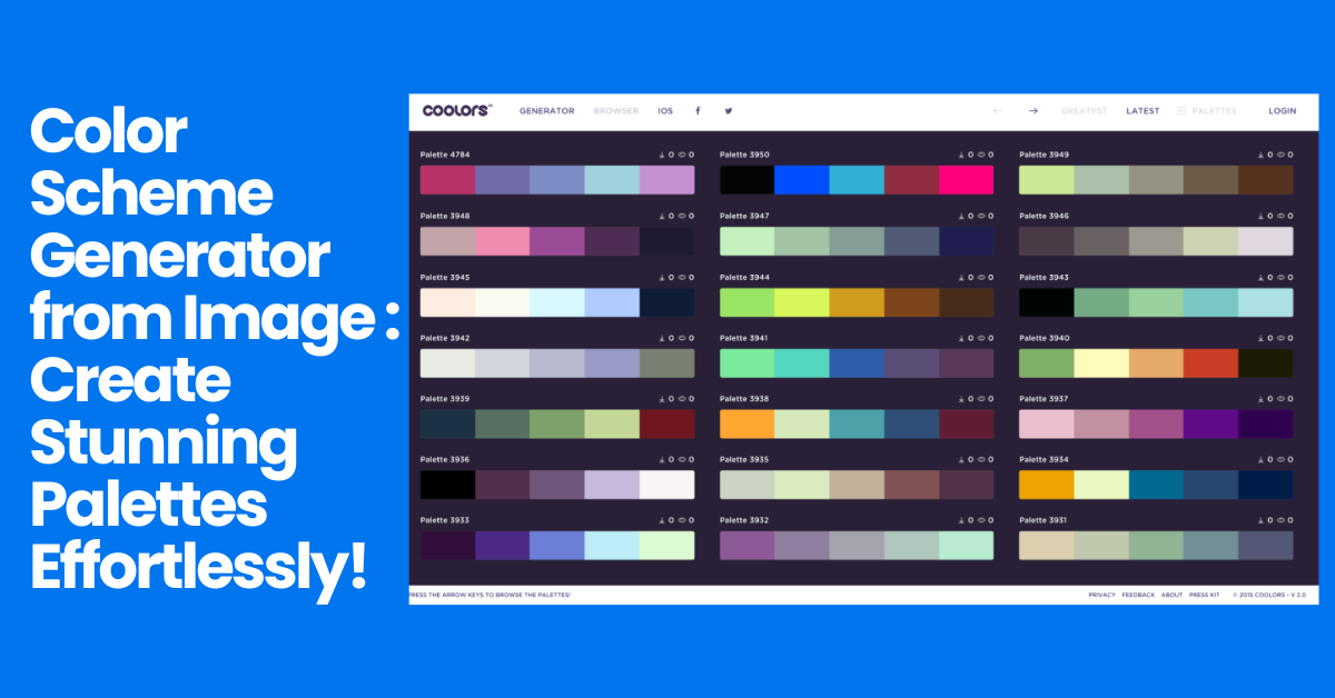 color scheme generator from image