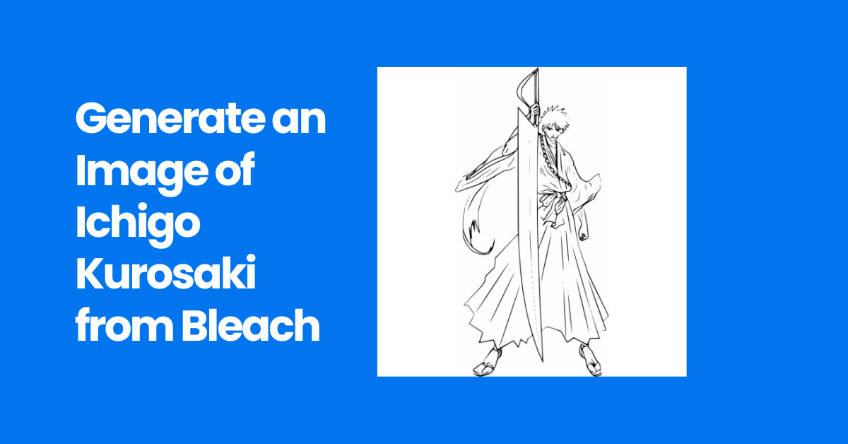 generate an image of ichigo kurosaki from bleach