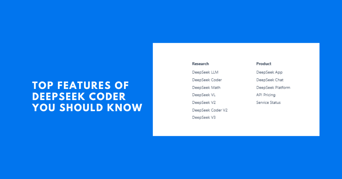 Top features of Deepseek