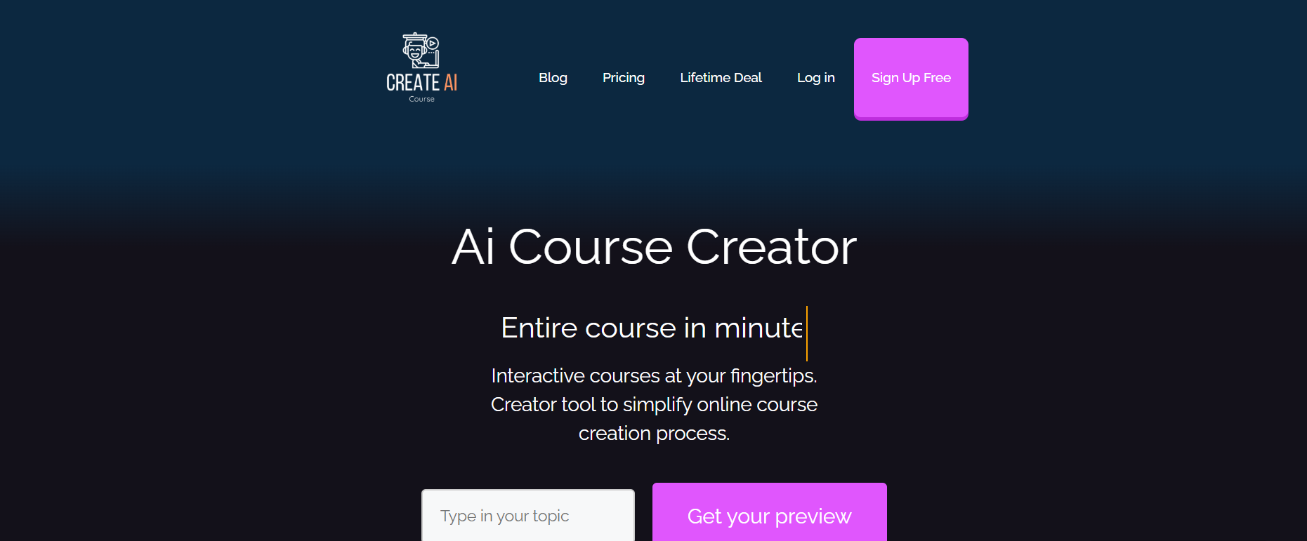 Create AICourse