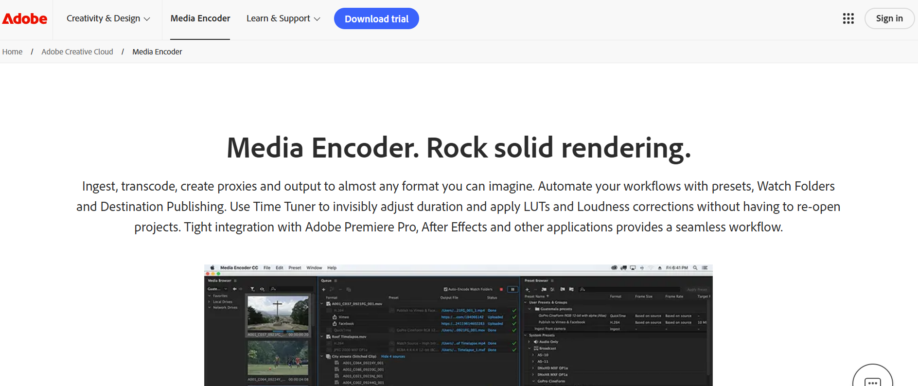 Adobe Media Encoder