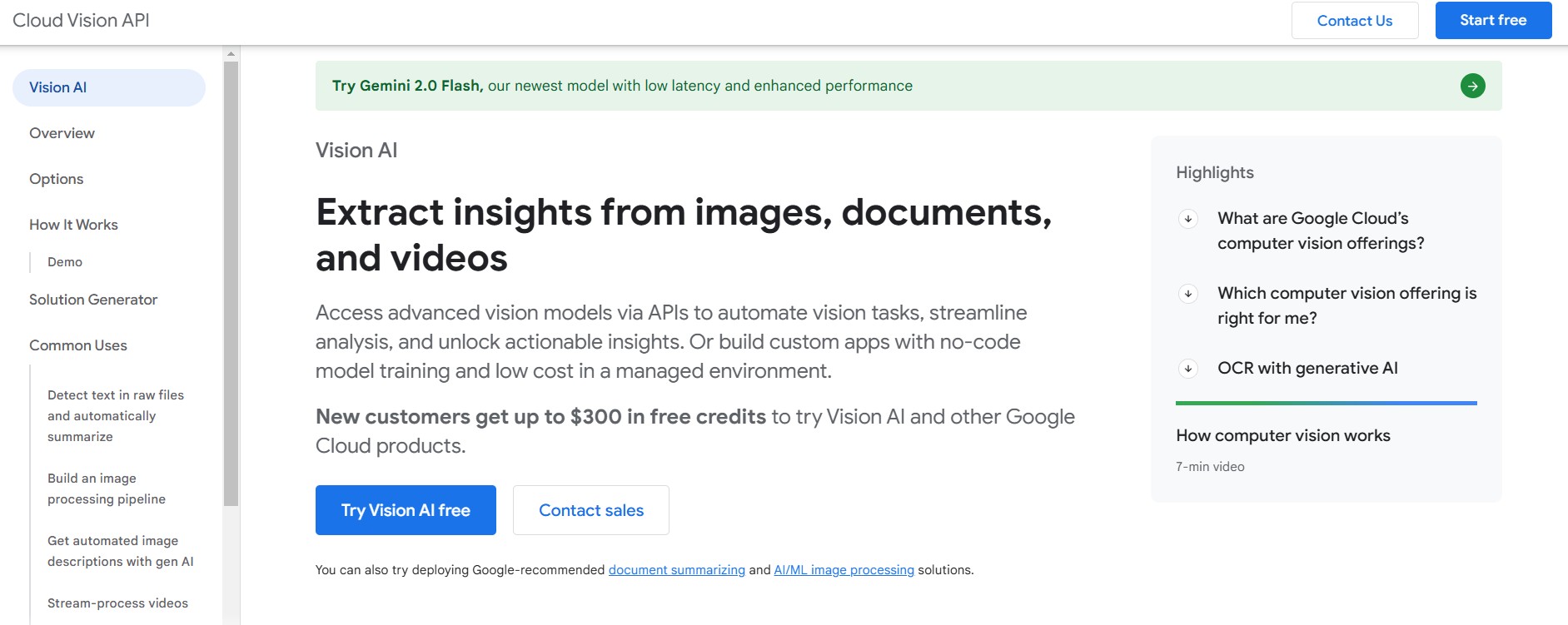 Google Cloud Vision API