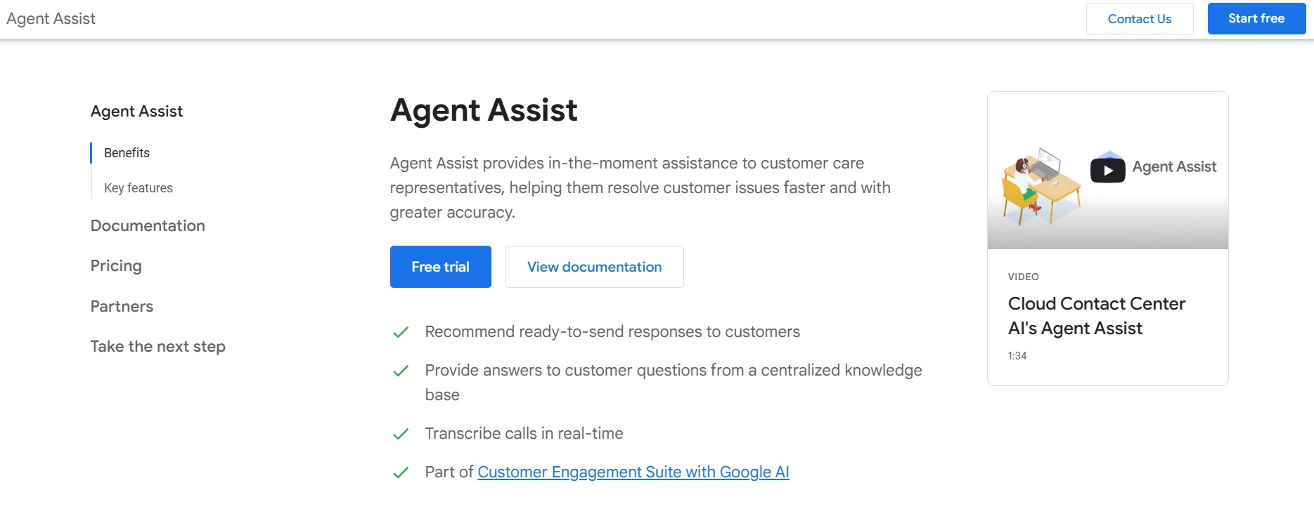 Google Cloud Agent Assist