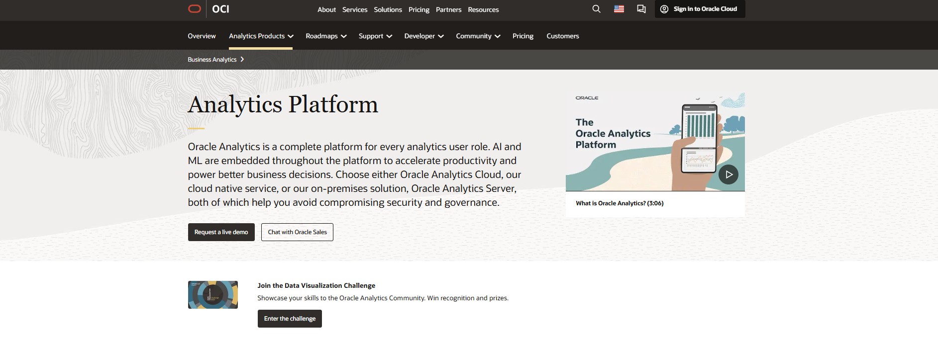 Oracle Analytics Cloud