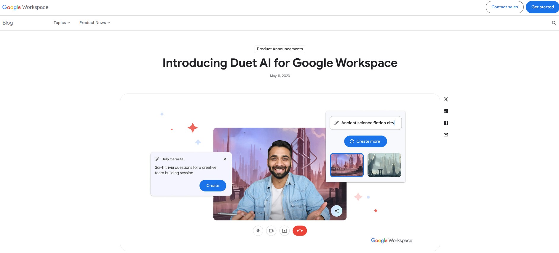 Duet AI for Google Workspace