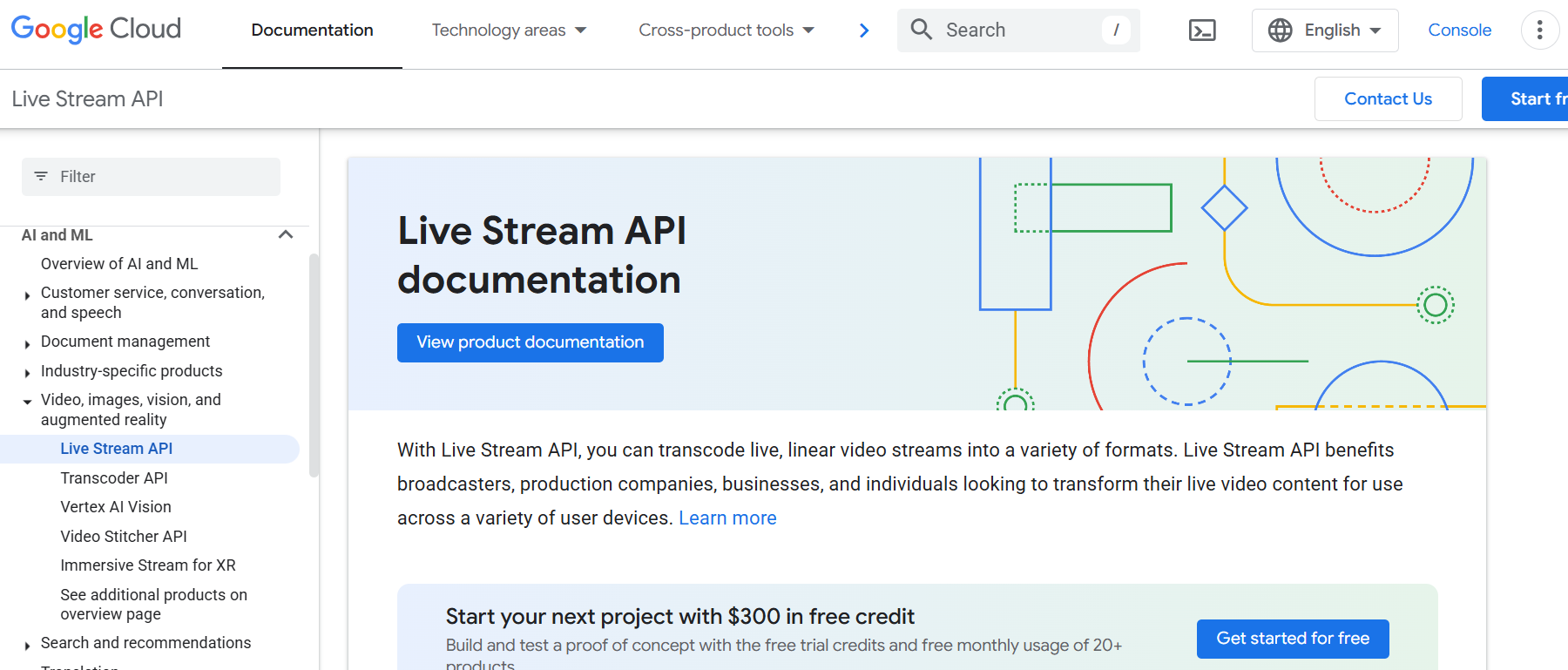 Google Live Stream API