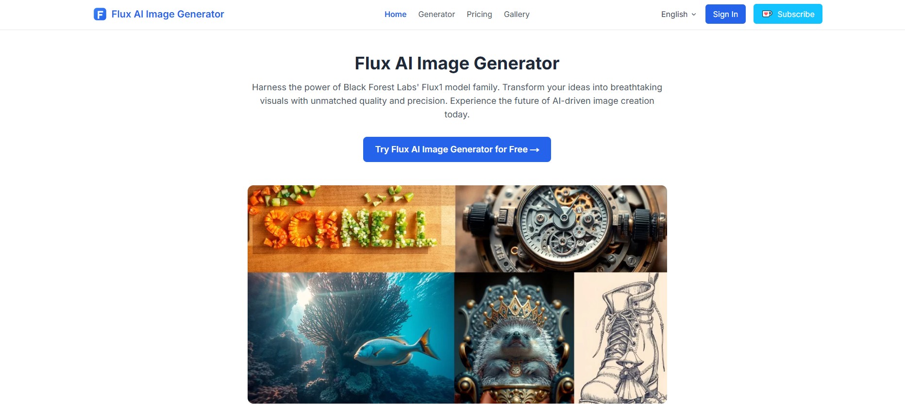 Flux AI Image Generator