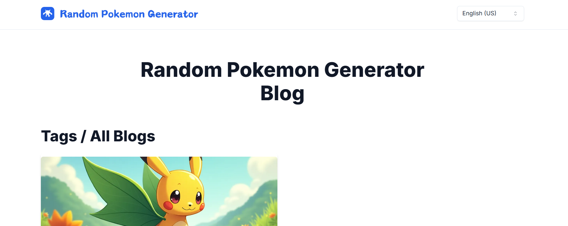 Random Pokemon Generator