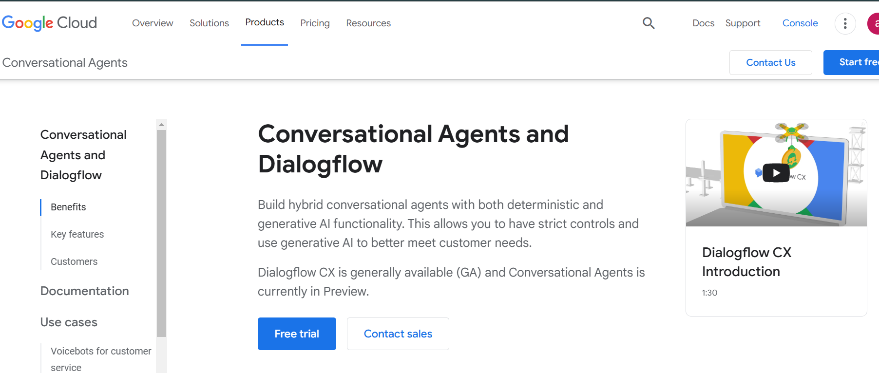 Google Cloud Dialogflow