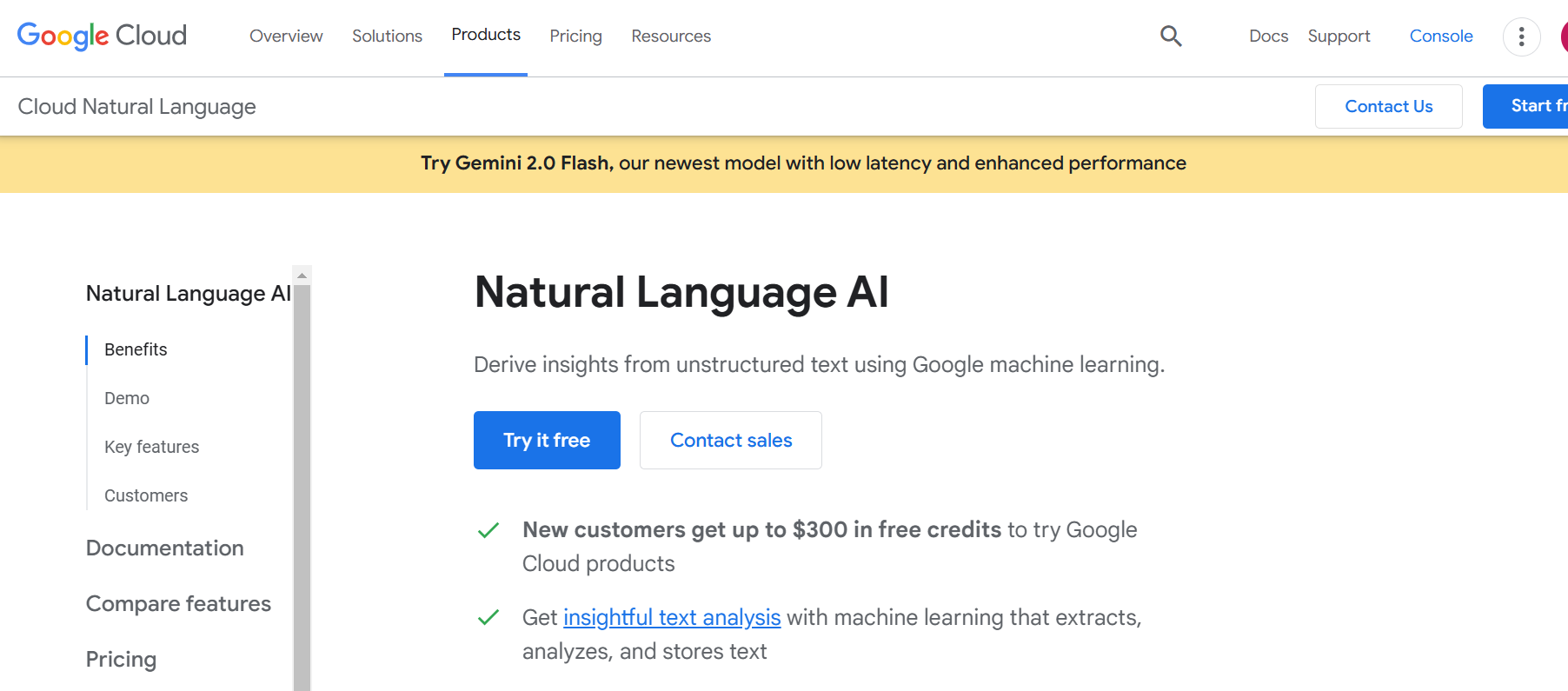 Google Cloud Natural Language API