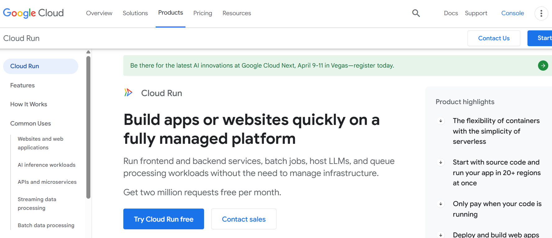 Google Cloud Run