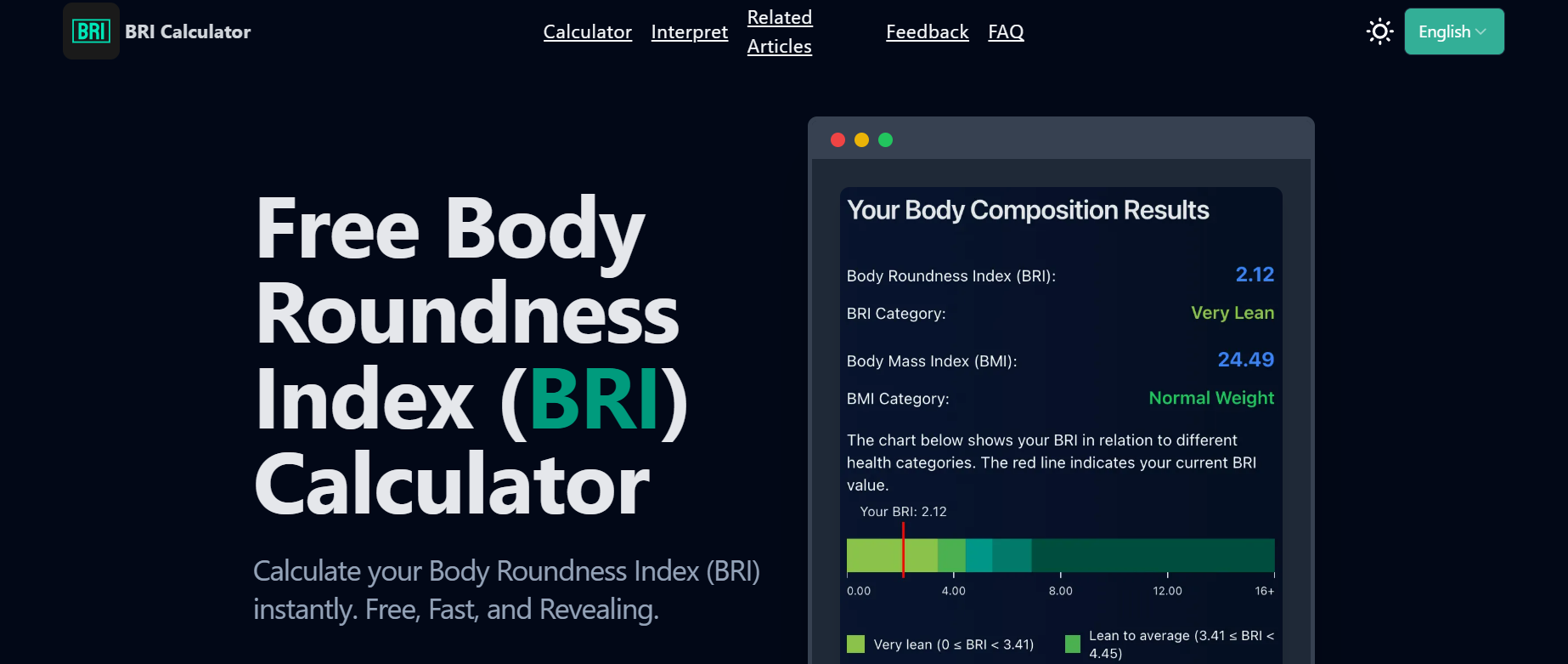 BRI Calculator