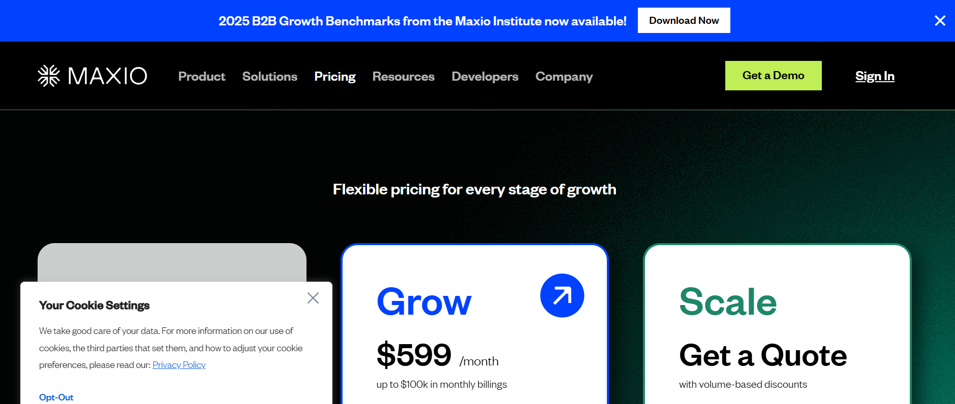 Maxio (formerly SaaSOptics and Chargify)