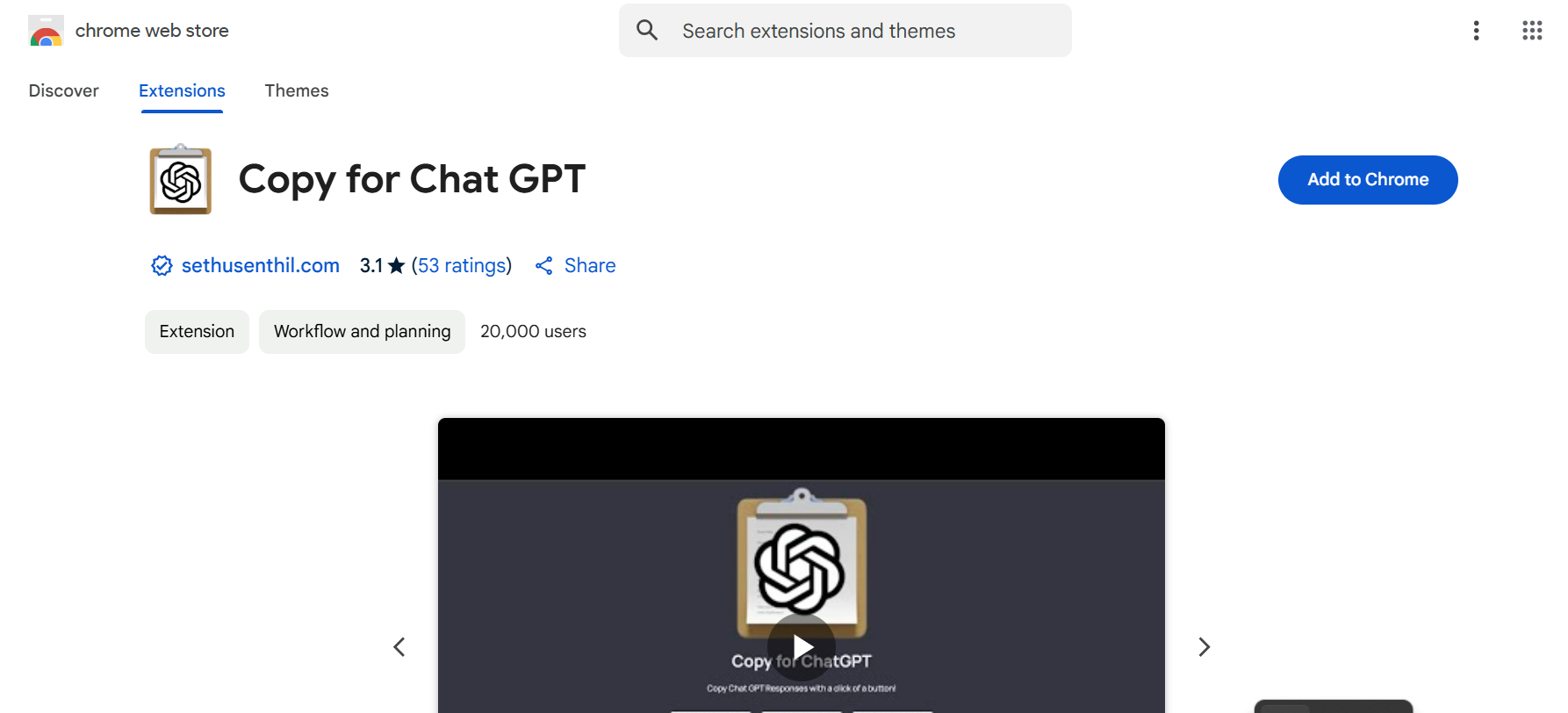 Copy for ChatGPT