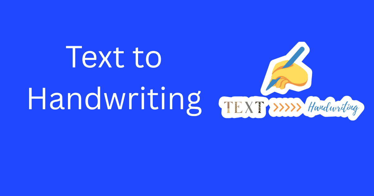 Text to Handwriting